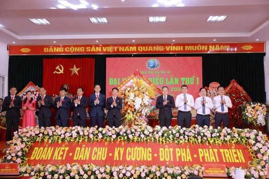 Đại hội đại biểu Đảng bộ xã Ba Vì (Hà Nội) Phát triển kinh tế bền vững gắn với nâng cao đời sống Nhân dân