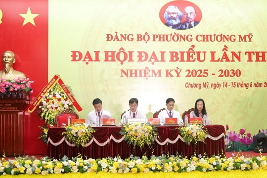 198 đại biểu dự phiên trù bị Đại hội đại biểu Đảng bộ phường Chương Mỹ lần thứ I