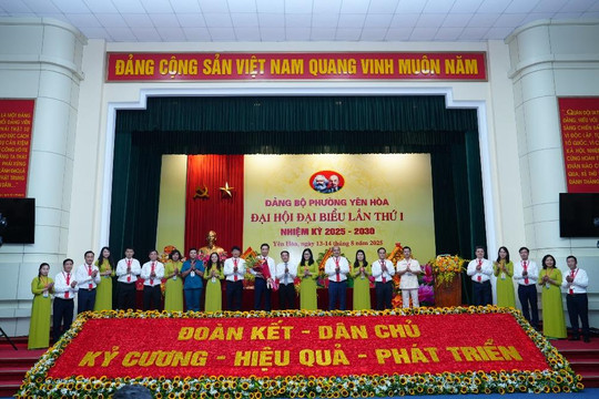 Đại hội đại biểu Đảng bộ lần thứ I phường Yên Hòa, nhiệm kỳ 2025-2030: Phát triển kinh tế số cùng môi trường sống xanh, bền vững