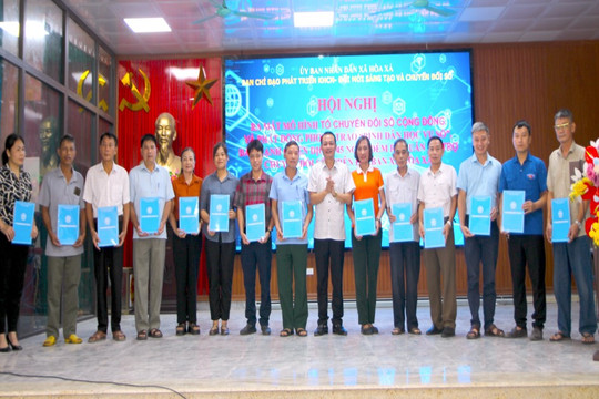 Xã Hoà Xá ra mắt mô hình Tổ chuyển đổi số cộng đồng
