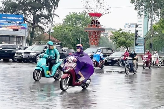Bắc Bộ có mưa vừa, mưa to và dông nhiều nơi