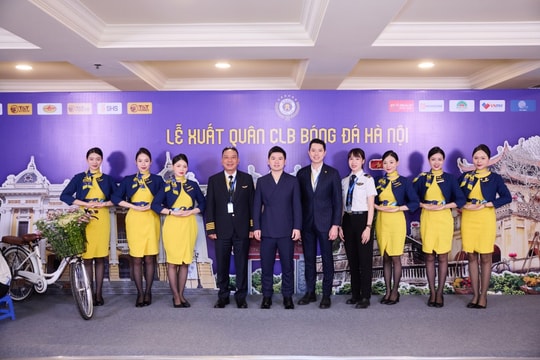 Vietravel Airlines “tiếp sức” Hà Nội FC bay cao ở V.League 2025/2026