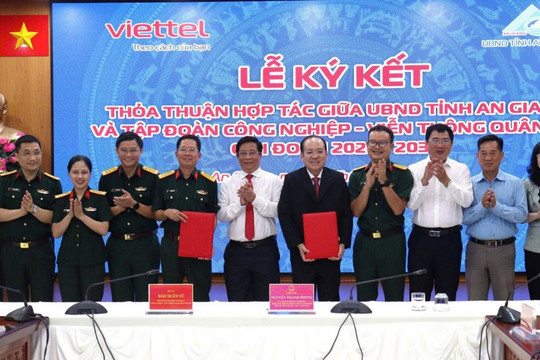 An Giang và Viettel ký kết hợp tác chuyển đổi số