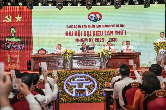 Hà Nội 271 đại biểu tham dự Đại hội đại biểu Đảng bộ UBND thành phố