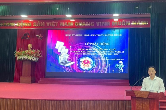 Xã Vĩnh Thanh phát động phong trào “Bình dân học vụ số”