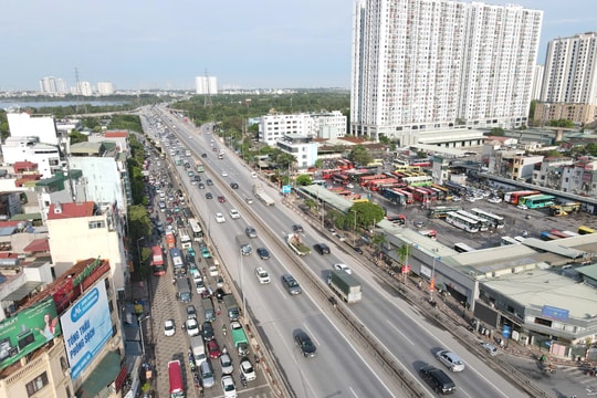 Hoàn thành việc sửa chữa khe co giãn đường Vành đai 3 trên cao