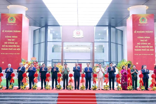 Tổng Bí thư Tô Lâm dự Lễ khánh thành công trình Trụ sở Bộ Công an