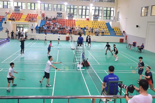 125 vận động viên tham gia thi đấu Giải cầu lông Đan Phượng mở rộng