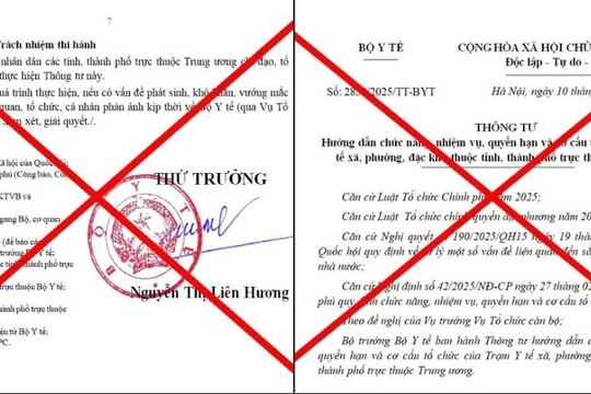 Bộ Y tế Cảnh báo văn bản giả mạo về chức năng Trạm Y tế xã, phường