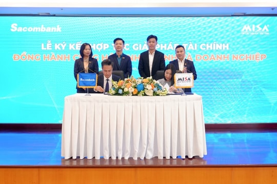 Sacombank hợp tác cùng MISA cung cấp giải pháp tài chính toàn diện