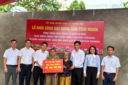 Xã Ngọc Hồi (Hà Nội) Thêm một mái ấm nghĩa tình trao tới cựu chiến binh