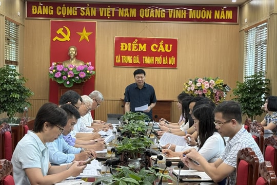 Mặt trận giám sát hoạt động về vận hành chính quyền địa phương 2 cấp tại xã Trung Giã