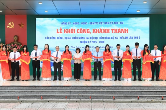Thư Lâm khánh thành, khởi công các công trình chào mừng Đại hội Đảng các cấp
