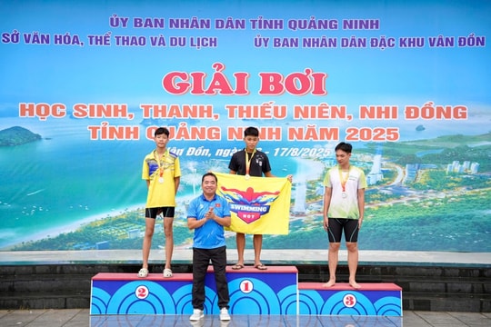 Quảng Ninh: 250 VĐV tranh tài tại giải bơi dành cho học sinh 2025