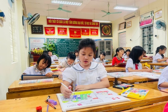 Học sinh Thủ đô thi vẽ tranh chào mừng 80 năm Quốc khánh