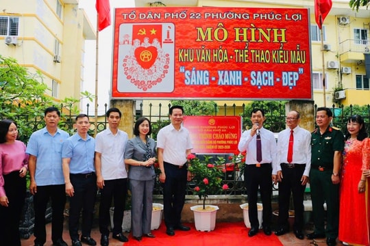 Phường Phúc Lợi khánh thành công trình khu văn hóa - thể thao kiểu mẫu
