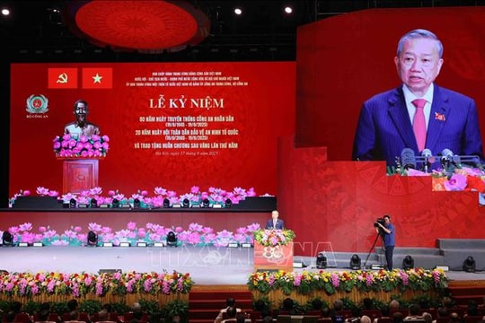 Diễn văn của Tổng Bí thư Tô Lâm tại Lễ kỷ niệm 80 năm Ngày truyền thống Công an nhân dân và 20 năm Ngày hội toàn dân bảo vệ an ninh Tổ quốc