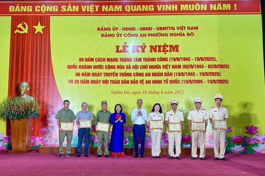 Phường Nghĩa Đô duy trì 14 chuyên đề bảo vệ an ninh