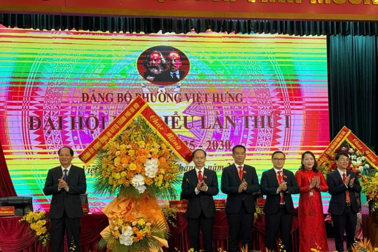 Đại hội Đại biểu Đảng bộ phường Việt Hưng lần thứ I, nhiệm kỳ 2025 - 2030 Xây dựng Đảng vững mạnh, gần dân, phục vụ Nhân dân