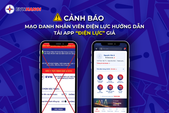 Cụ ông ở Hà Nội mất hơn 400 triệu đồng do cài app điện lực giả mạo