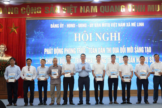Xã Mê Linh: Phát động phong trào “Toàn dân thi đua đổi mới sáng tạo và chuyển đổi số“