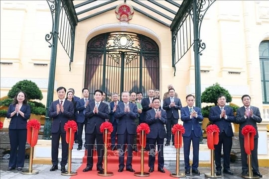 Tổng Bí thư Tô Lâm dự Lễ bàn giao công trình Tòa nhà Bắc Bộ Phủ, số 2 Lê Thạch