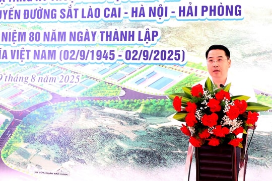Khởi công dự án phục vụ xây dựng tuyến đường sắt Lào Cai - Hà Nội - Hải Phòng