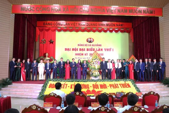 Đại hội đại biểu Đảng bộ xã Hạ Bằng (Hà Nội) Tập trung phát triển kinh tế, bảo đảm mục tiêu tăng trưởng bền vững