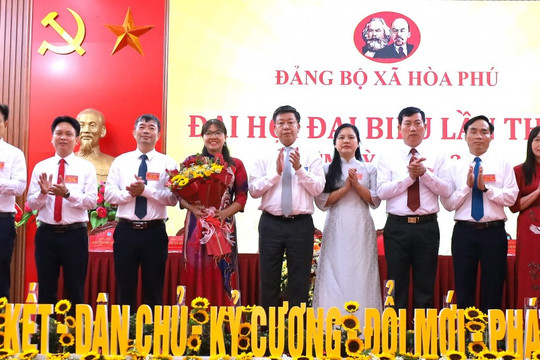 Đại hội xã Hoà Phú lần thứ I: Khẳng định khát vọng vươn lên