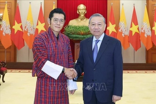 Tổng Bí thư Tô Lâm tiếp Quốc vương Bhutan