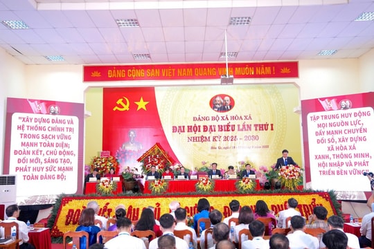 Đại hội đại biểu Đảng bộ xã Hòa Xá: Quyết tâm xây dựng xã “xanh, thông minh, hội nhập và phát triển”