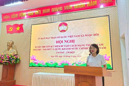 ​  Xã Ngọc Hồi tổ chức Hội nghị tuyên truyền kỷ niệm 80 năm Cách mạng tháng Tám và Quốc khánh 2/9