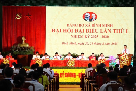 248 đại biểu tham dự phiên trù bị Đại hội đại biểu Đảng bộ xã Bình Minh lần thứ I