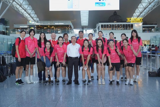 Tuyển bóng chuyền nữ Việt Nam đã đến Thái Lan, sẵn sàng tranh tài tại giải Vô địch thế giới