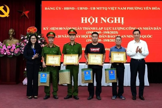 Gương sáng nhân dân vì bình yên Thủ đô