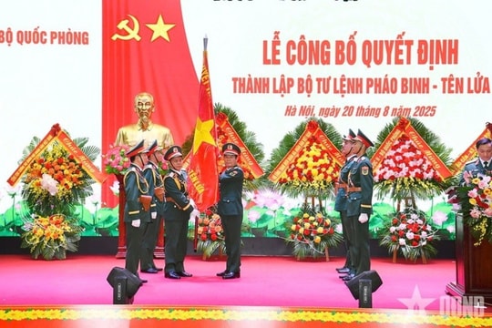 Công bố quyết định thành lập Bộ Tư lệnh Pháo binh - Tên lửa