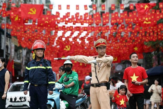 Đảm bảo an ninh trật tự phục vụ hợp luyện diễu binh, diễu hành