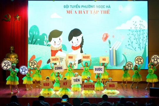 Gần 7.000 thiếu nhi Thủ đô thi tuyên truyền sách, múa hát về “Việt Nam quê hương em”