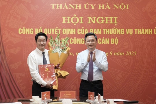 Đồng chí Nguyễn Huy Cường giữ chức Bí thư Đảng ủy phường Thanh Xuân