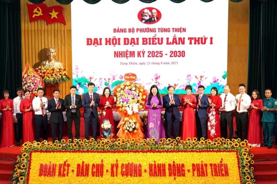 Phường Tùng Thiện đạt thêm nhiều thành tựu trong kỷ nguyên mới