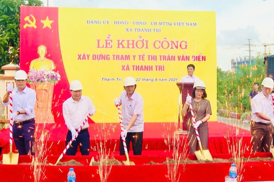 Xã Thanh Trì khởi công xây dựng Trạm Y tế thị trấn Văn Điển