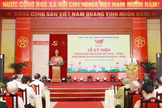 Phường Vĩnh Hưng kỷ niệm 80 năm Cách mạng Tháng Tám và Quốc khánh 2/9