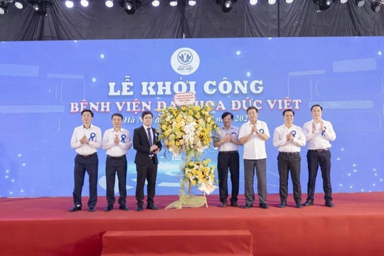 Khởi công Bệnh viện Đa khoa Đức Việt: "Điểm sáng" chăm sóc sức khỏe chất lượng cao của Thủ đô