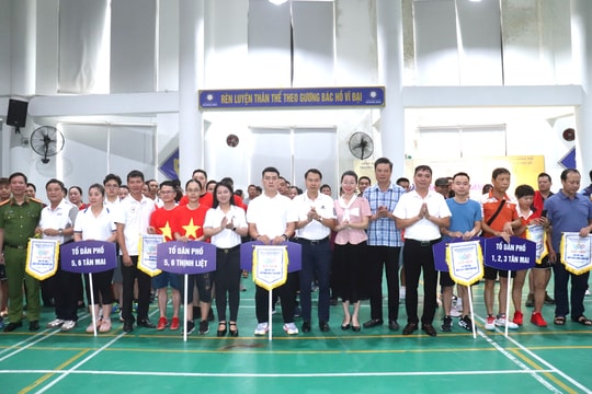 Sôi nổi giải thể thao quần chúng nhân dân phường Hoàng Mai
