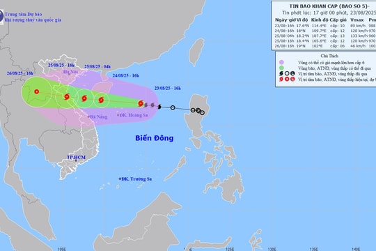 Khẩn cấp ứng phó bão mạnh, mưa lớn trên diện rộng