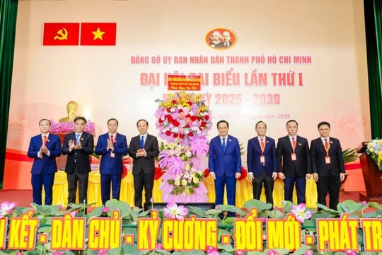 Đại hội đại biểu Đảng bộ UBND TP Hồ Chí Minh lần thứ I, nhiệm kỳ 2025 - 2030 Mở ra không gian phát triển mới, tầm nhìn mới