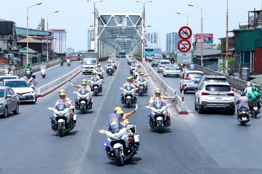 Lực lượng Cảnh sát tuần tra, dẫn đoàn sẵn sàng cho nhiệm vụ lịch sử A80