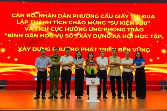 Cầu Giấy: Phát động Tuần lễ thi đua cao điểm và hưởng ứng phong trào “Bình dân học vụ số”
