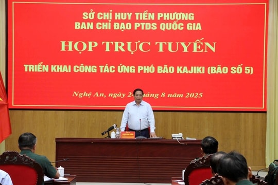 Thủ tướng họp khẩn triển khai công tác ứng phó với cơn bão số 5