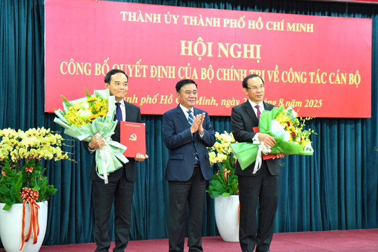 Đồng chí Trần Lưu Quang giữ chức Bí thư Thành ủy TP.HCM